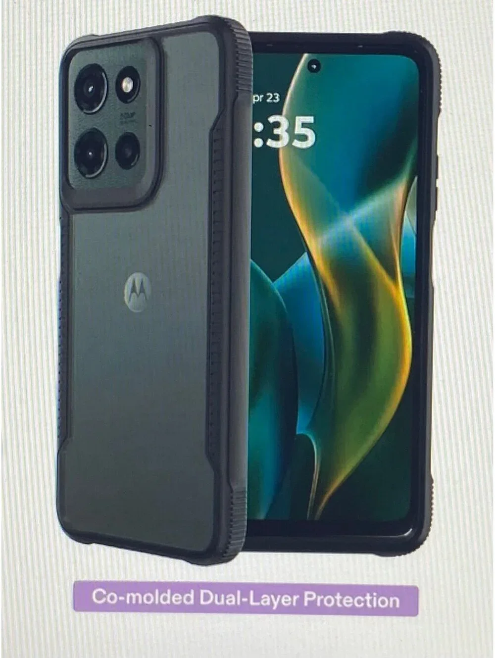Onn Case for Motorola moto g 5G (2025) Black/ Clear